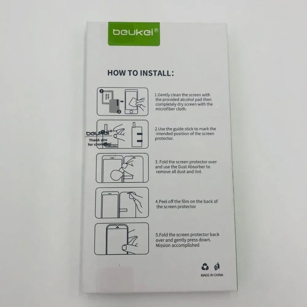 Brand New BEUKEI Tempered Glass For LG‎ Stylo 7 Screen Protector
